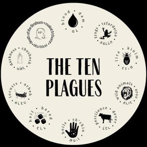 Posavasos imprimibles de las Diez Plagas del Séder de Pésaj