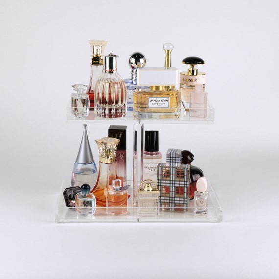 2 Tier Perfume Tray, Acrylic Makeup Organizer Perfume Organizer, Perfume  Storage, Perfume Holder -  Italia