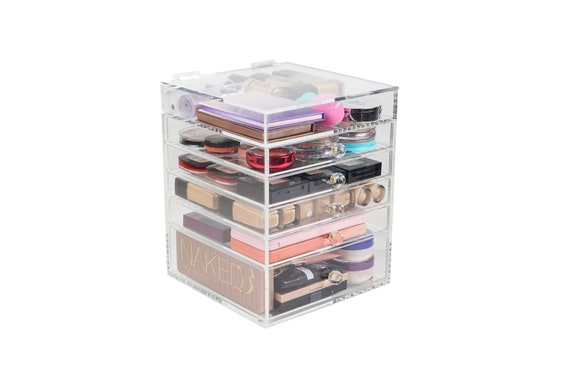 Acrylic Cosmetic Storage Caddy  Cosmetic storage, Cosmetics caddy,  Cosmetics