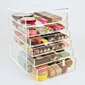 Clear Acrylic Makeup Organizer Beauty Cube image 3