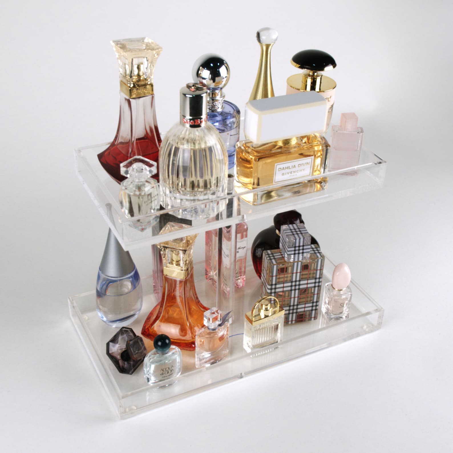 2 Tier Perfume Tray Acrylic Makeup Organizer Perfume Etsy UK