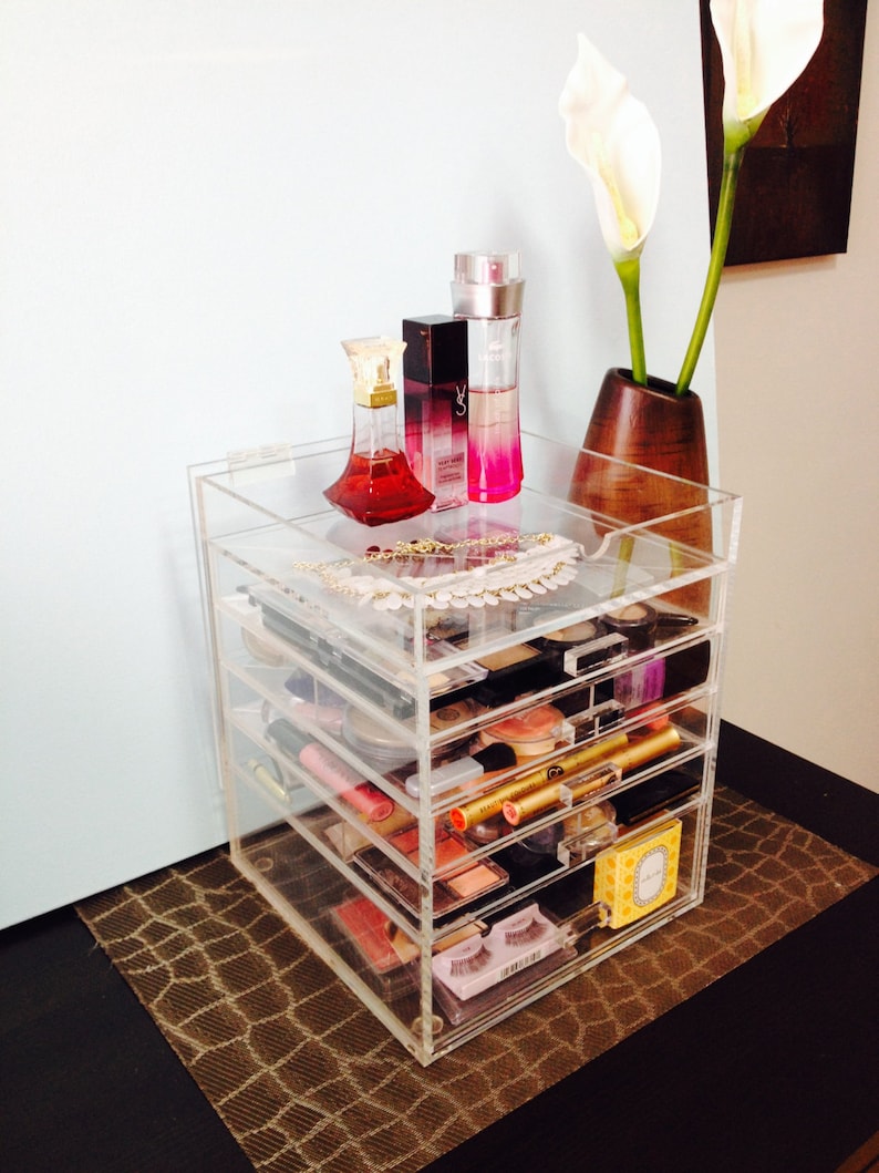 Clear Acrylic Makeup Organizer Beauty Cube image 6