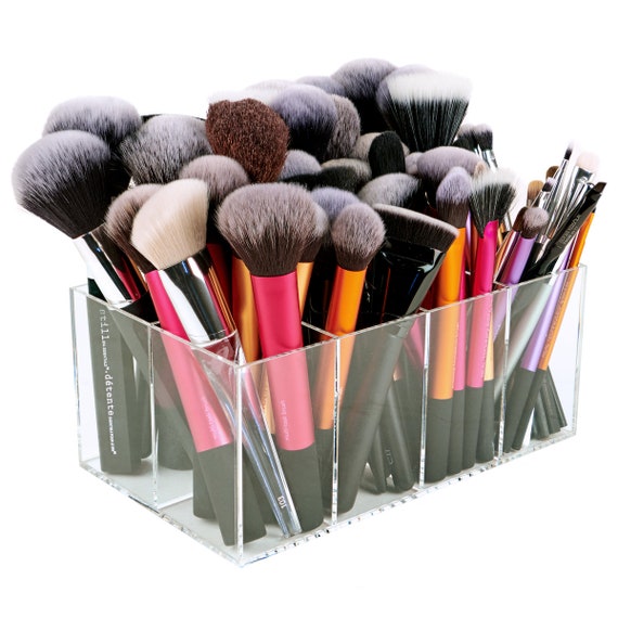 makeup brush organizer with lid