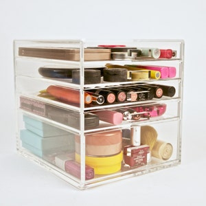 Acrylic Makeup Organizer 5 Drawer Beauty Cube