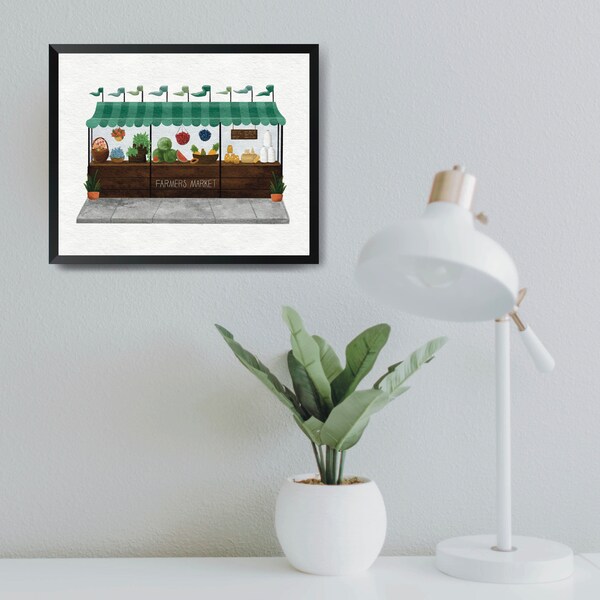 Fruit Stand Art Etsy