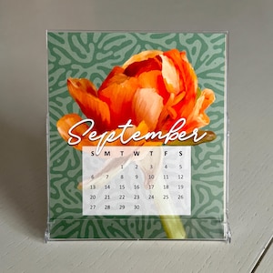 2026 Desk Calendar, Floral Desk Calendar, Plant Desk Calendar, Stocking Stuffer Gift, Organizer Gift, Coworker Gifts