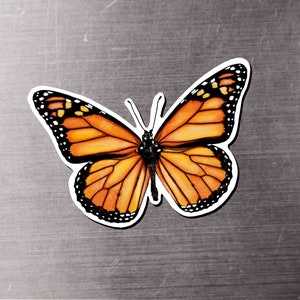 Monarch Butterfly Magnet, 3” Vinyl Fridge Magnet, Car Magnet, Locker Magnet, Texas Butterflies, Native Texan Gift, Loved One Remembrance