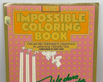 The Impossible Coloring Book: Oscar Reutersvard's Drawings in Japanese Perspective by Oscar Reutersvard Published by Perigee Trade 1983 Rare