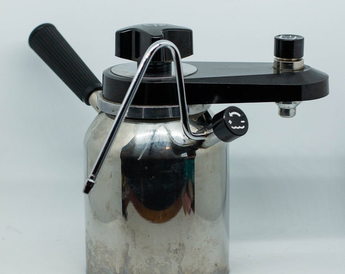 Elebak 39 Cup Stovetop Espresso Maker W/ Milk Frothier Stainless Steel