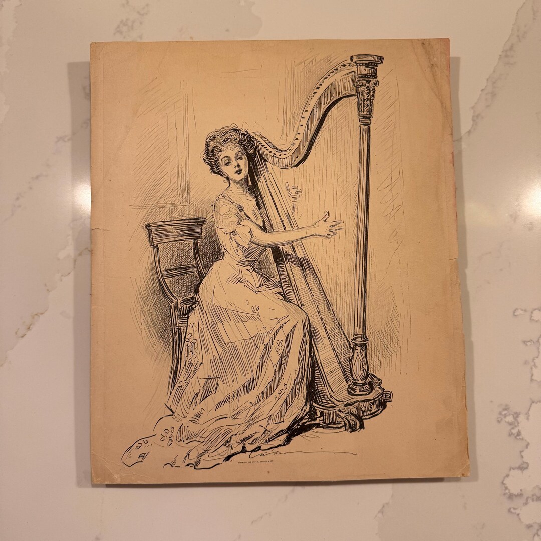 Gibson Girl Print, the Wearin of the Green, by Charles Dana Gibson 1909 ...