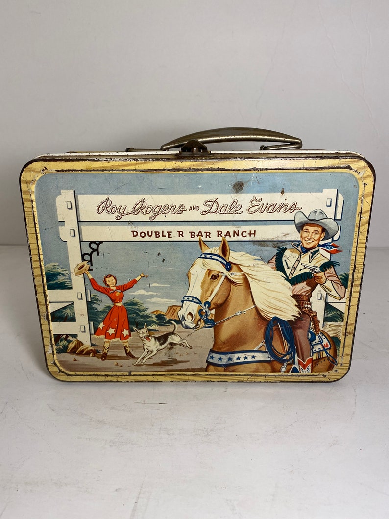 1953 Roy Rogers Metal Lunchbox with Thermos | Etsy