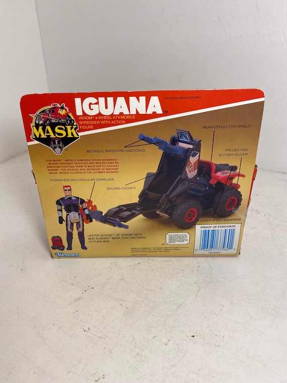 KENNER VTG 1987 MASK M.A.S.K. IGUANA LESTER SLUDGE 3 ACTION FIGURE