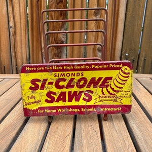 Vintage Simonds Si-Clon Saw Blade Display
