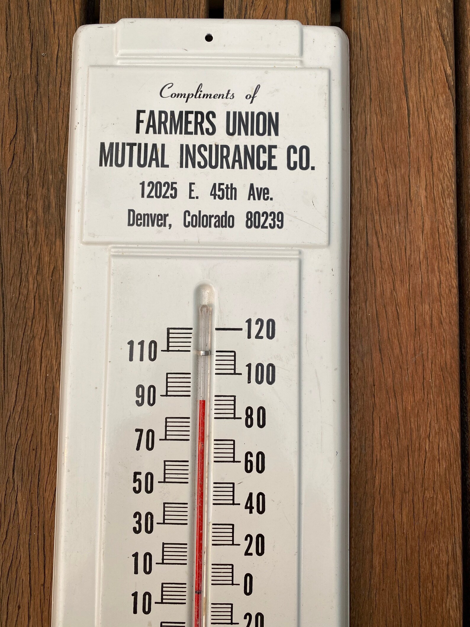1960s Farmer Union Mutual Insurance Working Thermometer Etsy