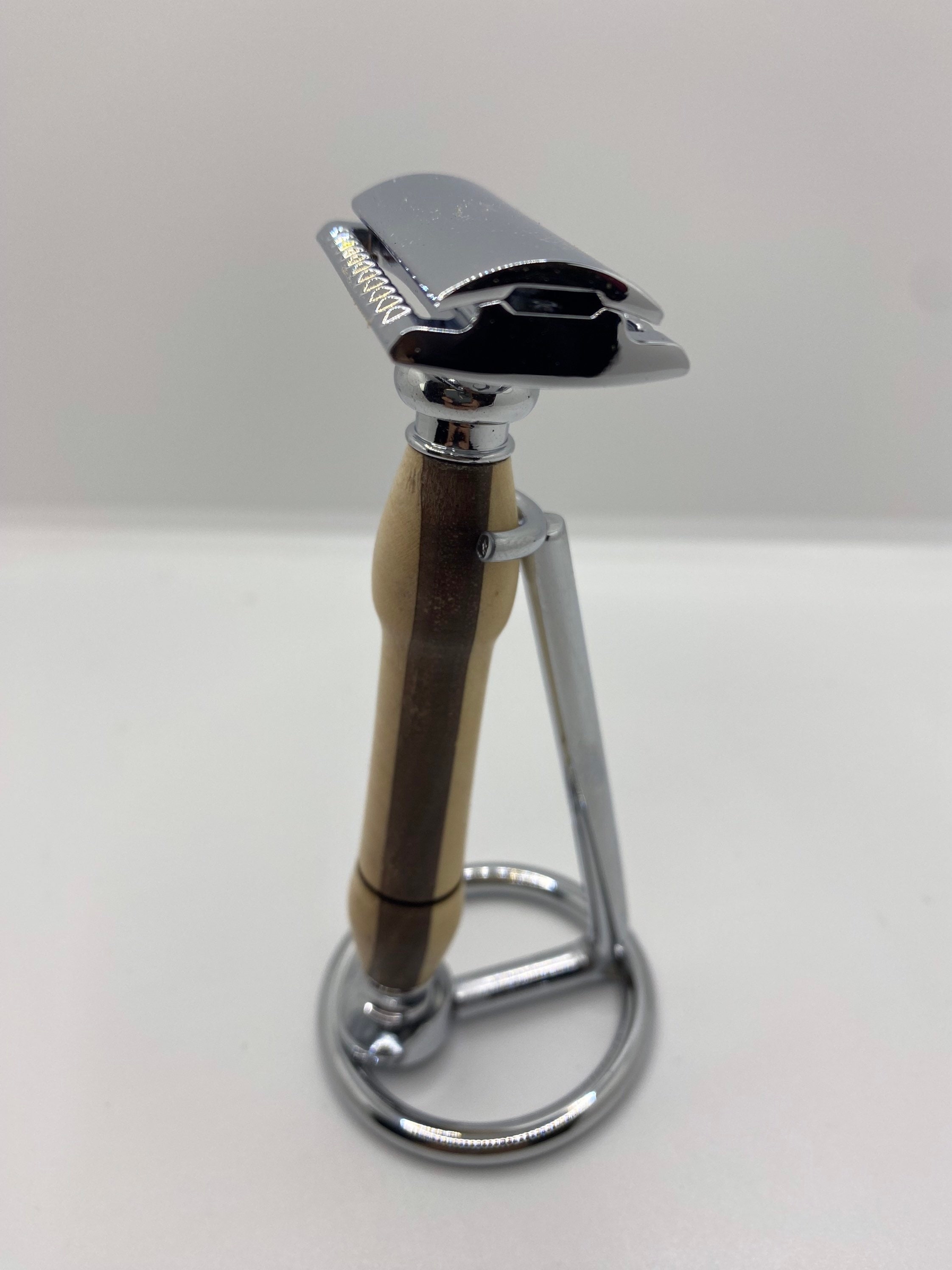 Custom Made Safety Razor With Stand - Etsy