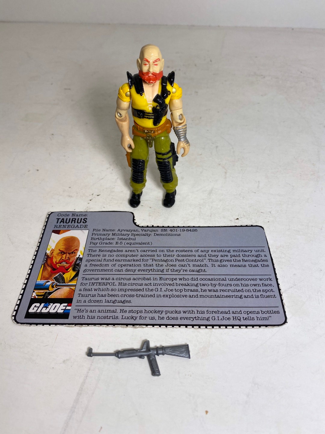 GIJOE - GI JOE - ANTIGUA FIGURA DE TAURUS TORO V.1 HASBRO AÑO 1987