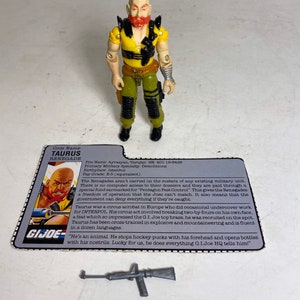 Original 1987 GI Joe Taurus Action Figure