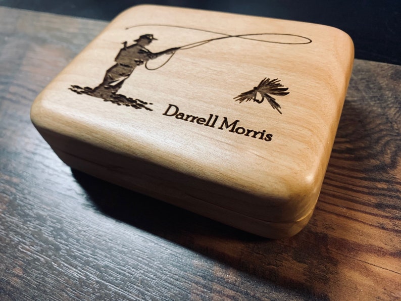 Personalized and Unique Fly Fishing Box Gift For Men