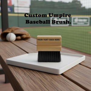 Personalized Baseball Umpire Brush | Custom Home Plate Brush