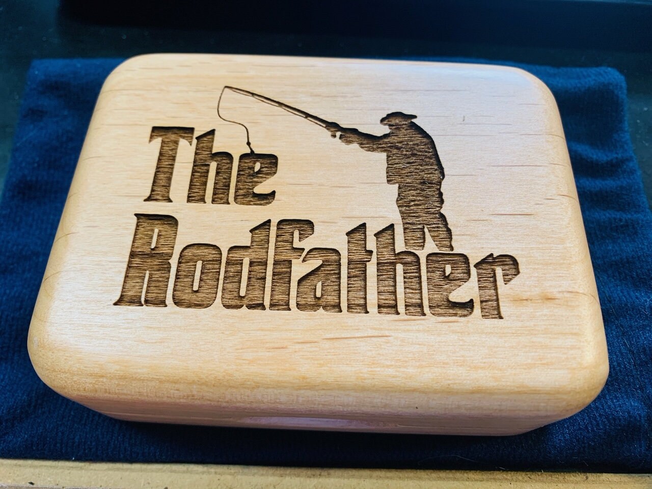 Personalized Fly Fishing Box the Rodfather Great Fisherman Etsy