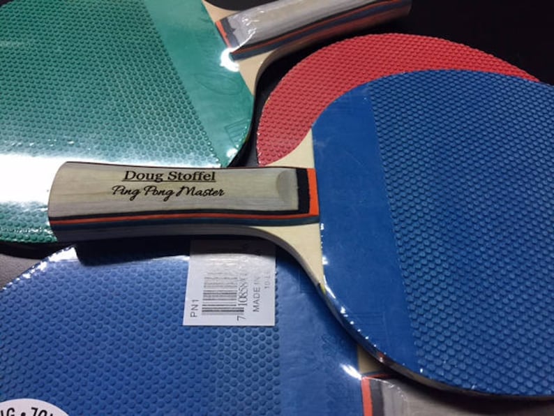 Custom Ping Pong Paddle Your Name or Phrase Engraved for Etsy