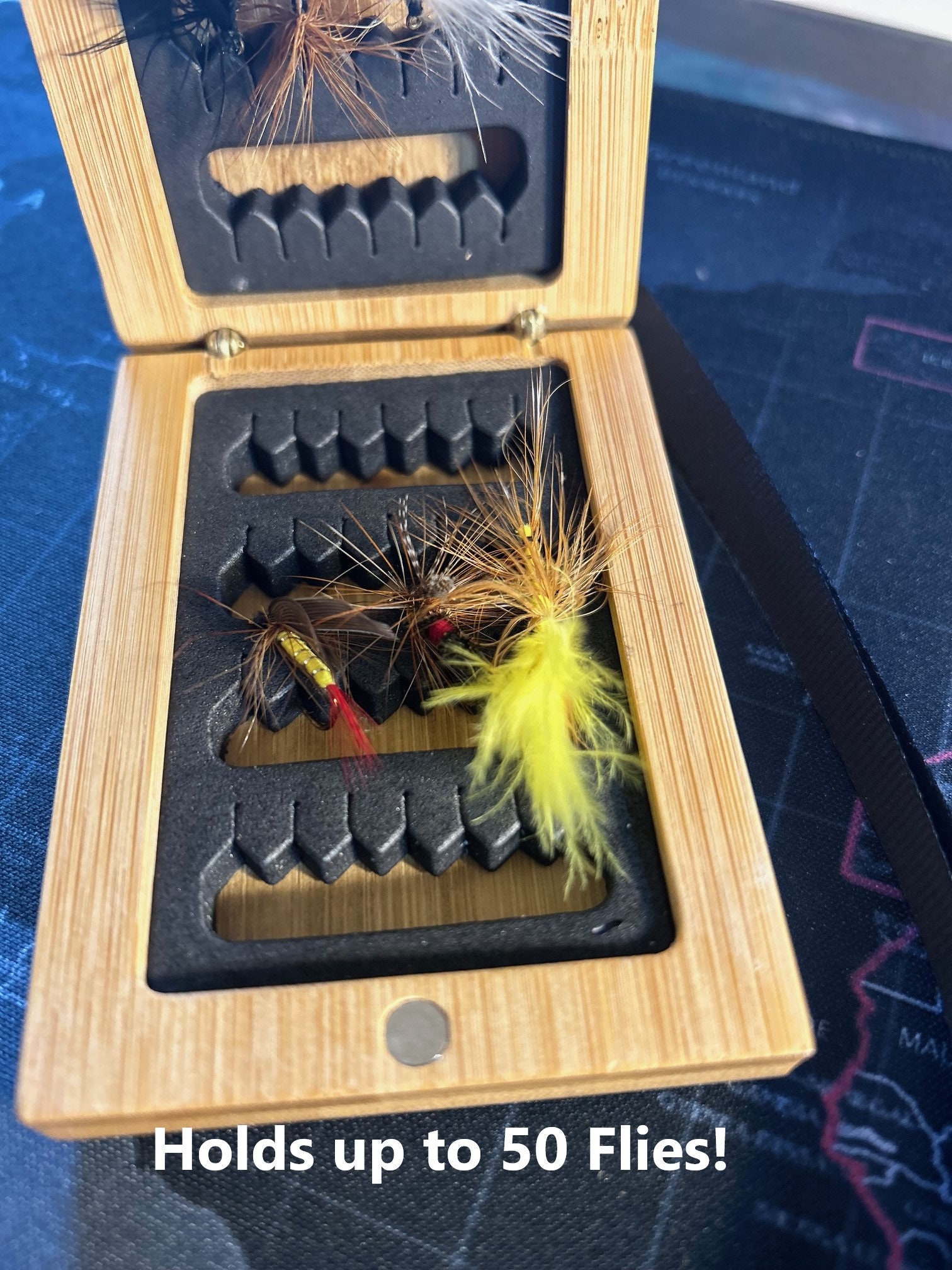 Custom Fly Fishing Box - Includes 2 free flies!