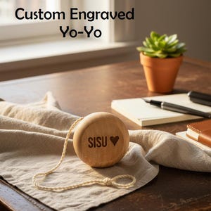 Personalized Wood YoYo – Custom Laser Engraved Toy