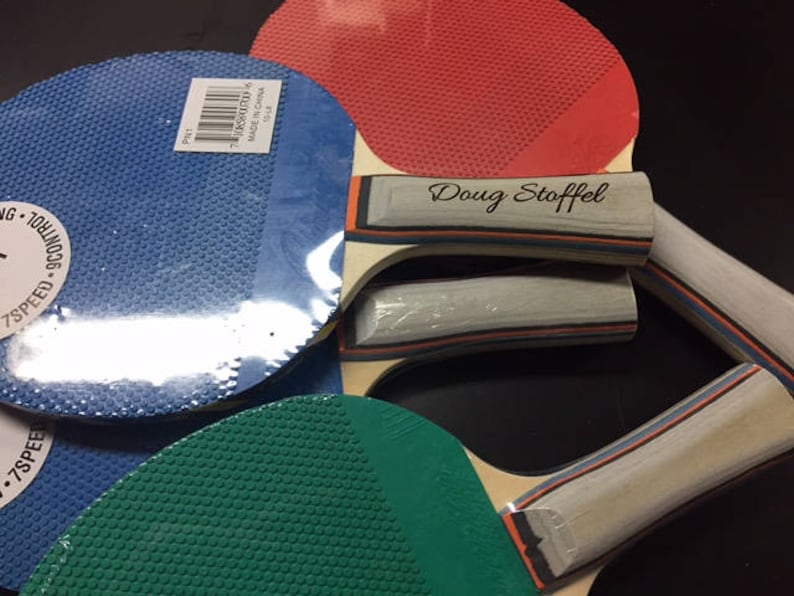 Custom Ping Pong Paddle Your Name or Phrase Engraved for Etsy