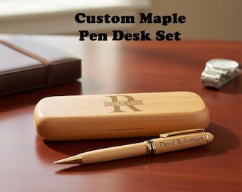 Namely Yours | Personalized Pen Set | Custom Maple Pen and Case