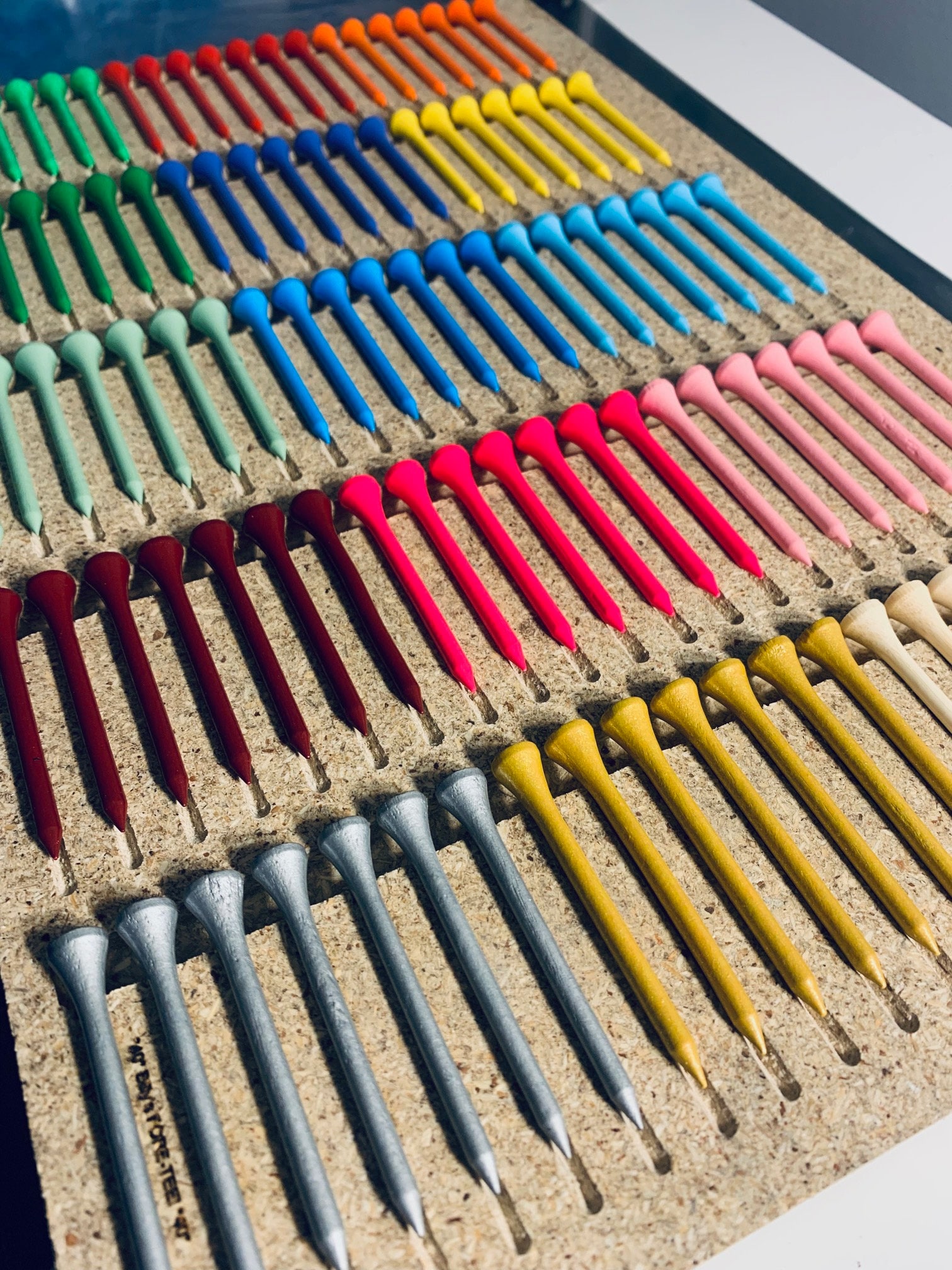 Set of 15 Personalized Golf Tees - Laser Engraved - 2.75 inch - Any Color
