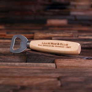 Personalized can and bottle opener