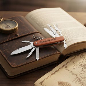 Personalized Multi-Tool Pocket Knife – Engraved Groomsman Gift