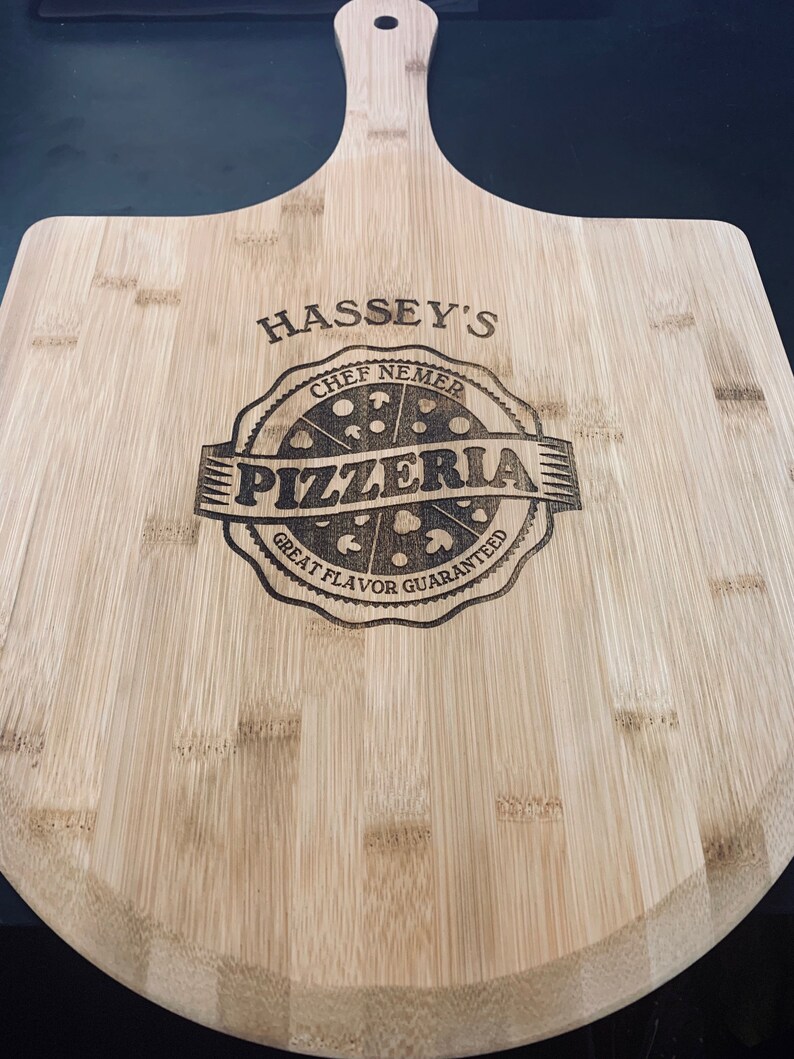 Personalized Pizza Peel Engraved Wood Pizza Peel Etsy