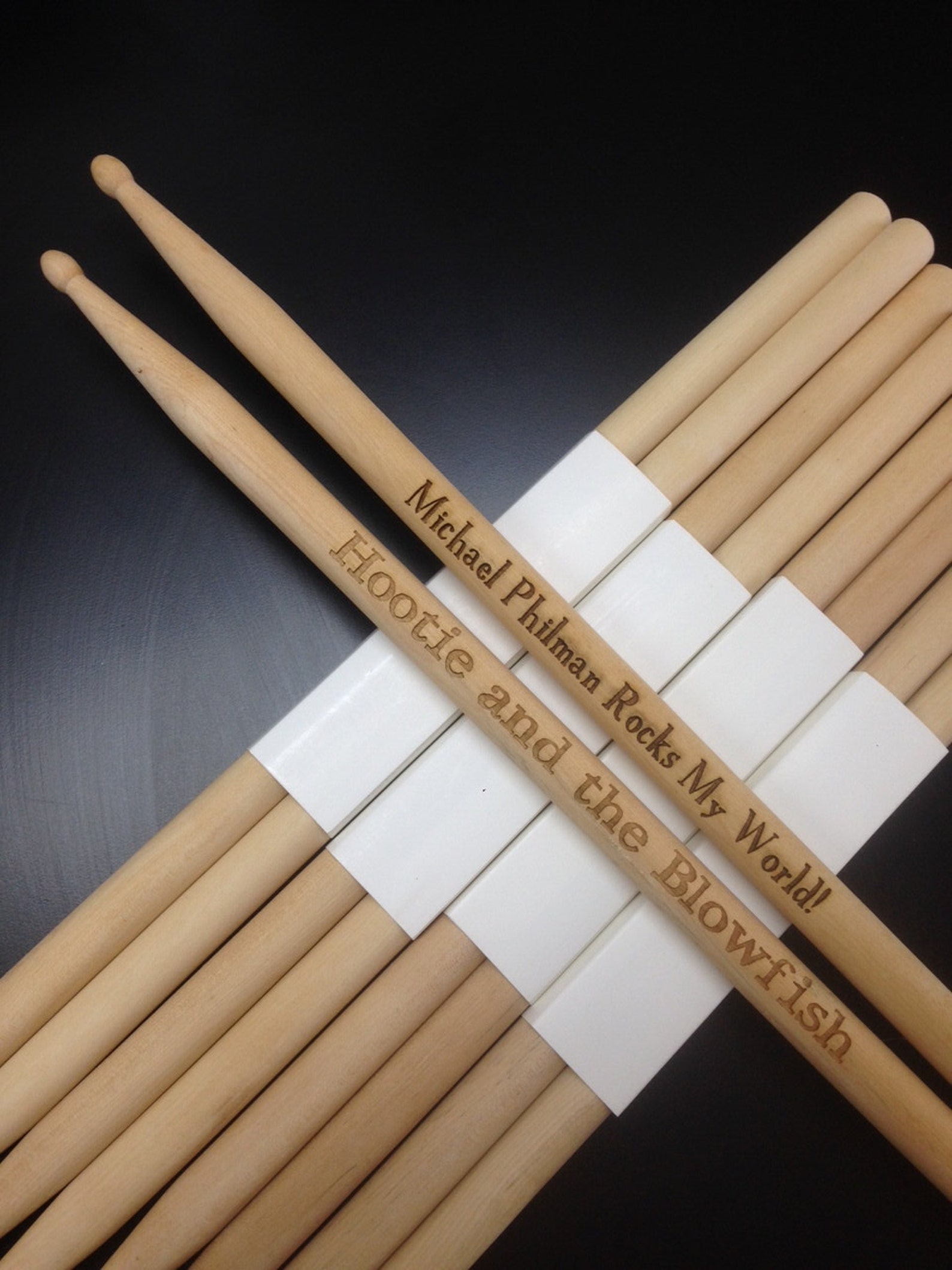 Personalized OAK Drum Sticks Custom Laser Engraved with your Etsy