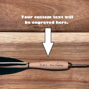 3 op maat gemaakte houten dartpijlen | Gepersonaliseerde dart-cadeauset van 3 inch