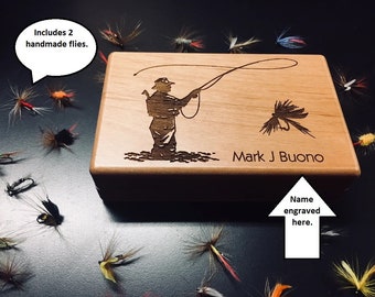 Custom Fly Fishing Box - Includes 2 free flies!