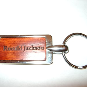 Laser Engraved Key Ring  with YOUR TEXT.  Great personalized gift!
