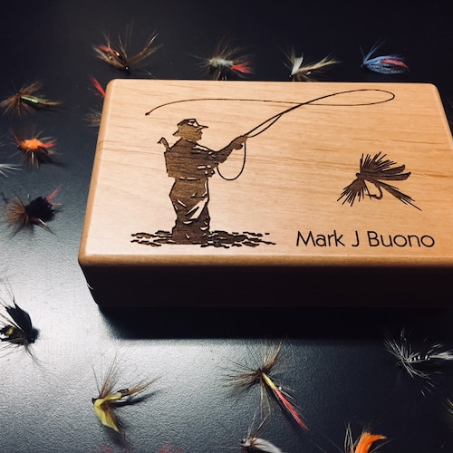 Engraved Fly Fishing Box Etsy