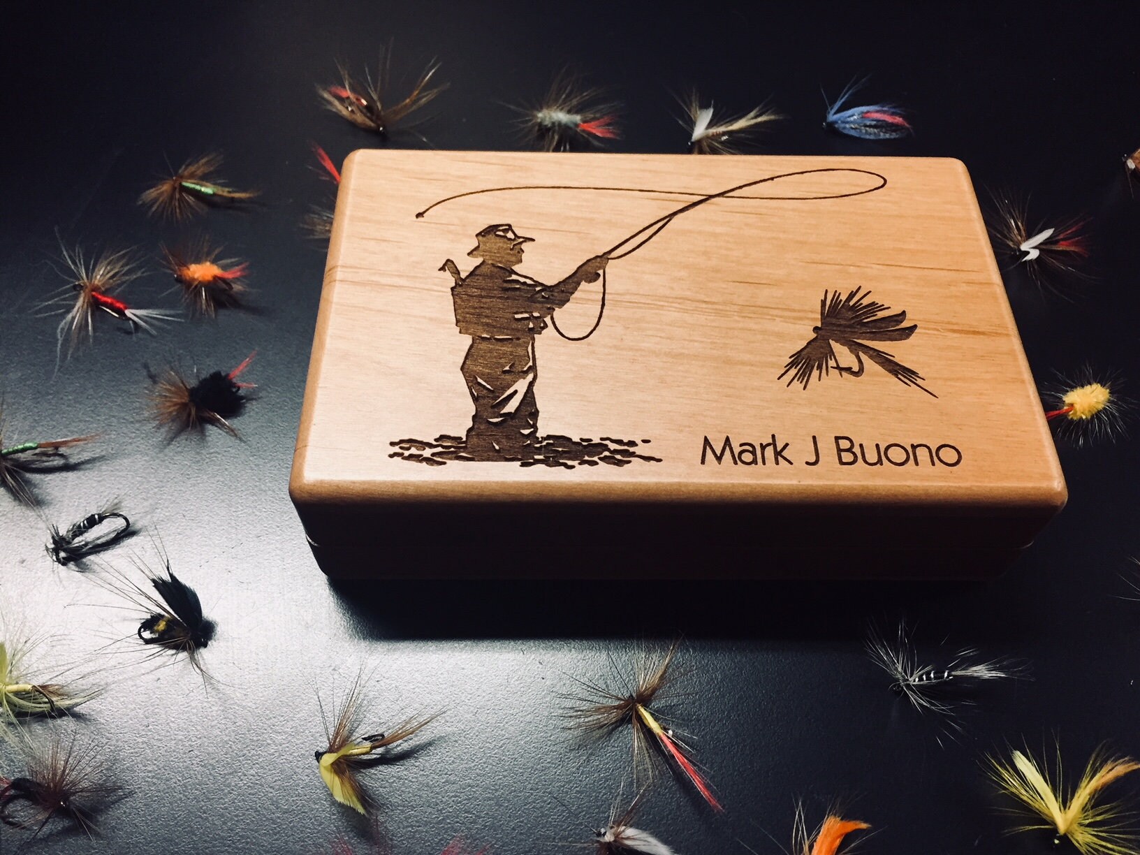 Personalized Fly Fishing Box Design Your Own Fly Fishing Etsy