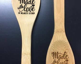Personalized Kitchen Spoon - Custom Engraved with your name(s)