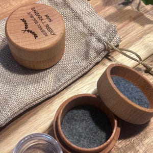 Rustic Birch Wood Mini Keepsake Urn, Sharing Urn