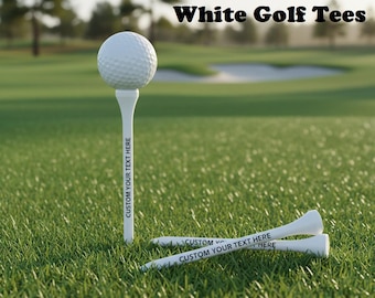 100 personalisierte Golf-Tees - Laser graviert, 100er Set