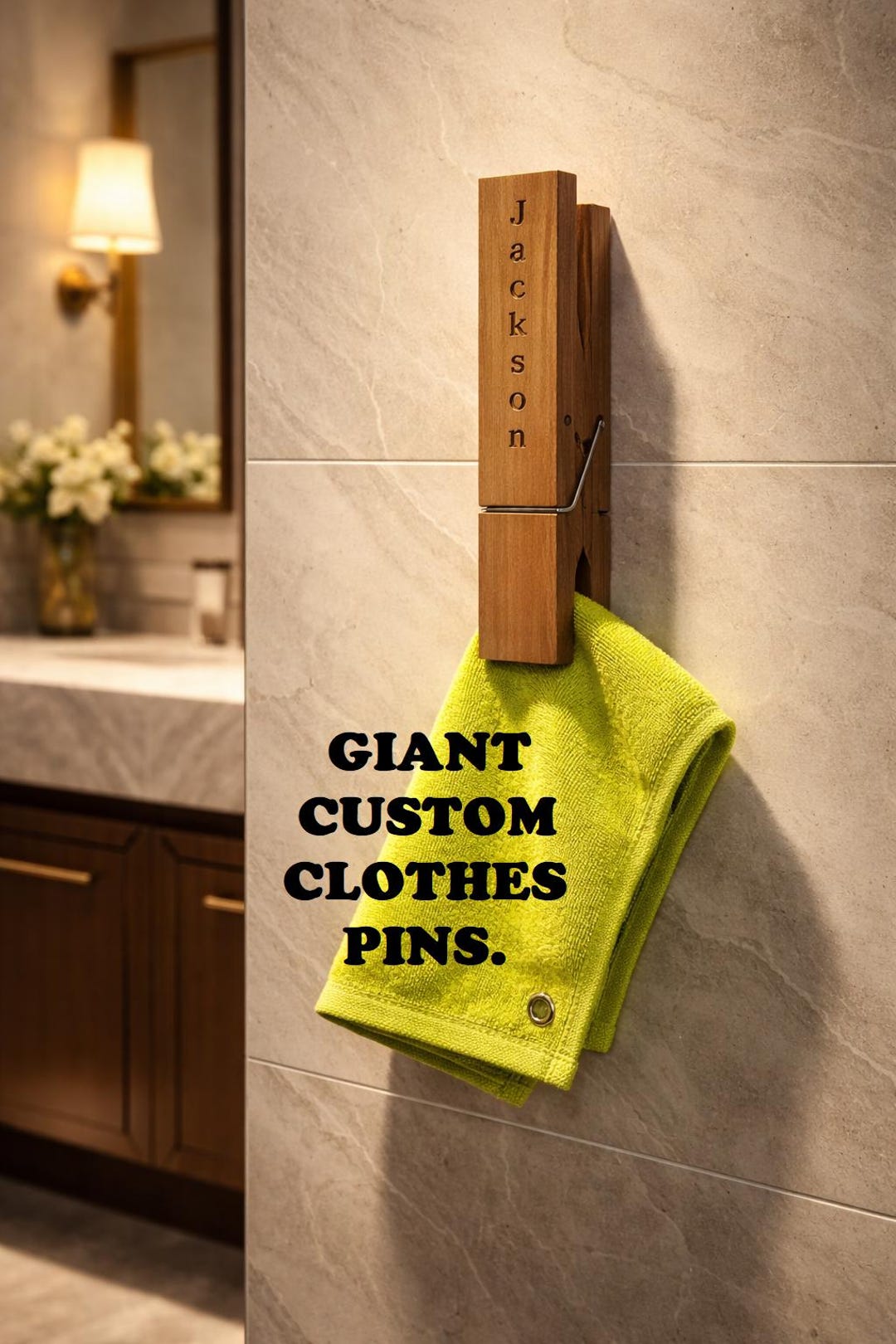 Jumbo Wood Clothespin - Endless Possibilities - With Custom Engraving ...