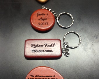 Personalized Key Chains - Your Choice of Styles