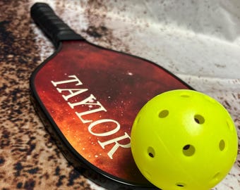 Personalized Pickleball Paddle | Custom Maple Wood Paddle, Tournament Approved