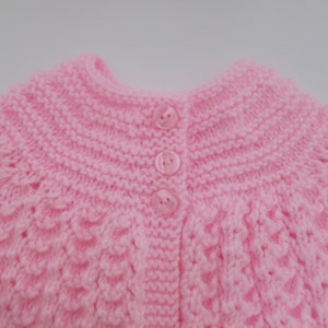 Little Surprise Box Infants Baby Pink Knitted Cardigan Sweater with Pom Pom Hoodie main image 0