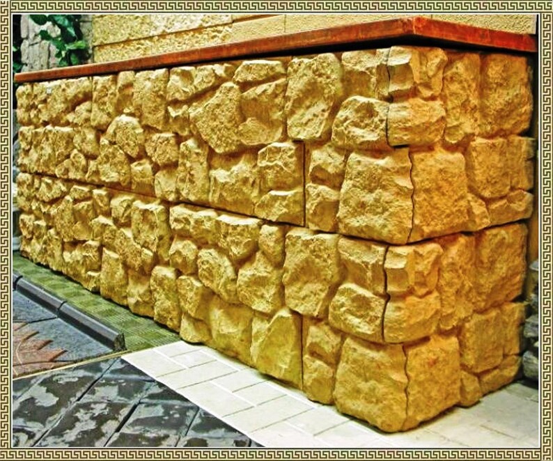Plastic Molds For Concrete Plaster Wall Stone Cement Tiles Etsy