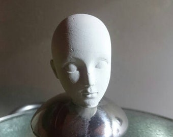 Small Human Head and Face Silicone mold Cake Decoration Fondant Cake 3D Mold Food Grade for Doll