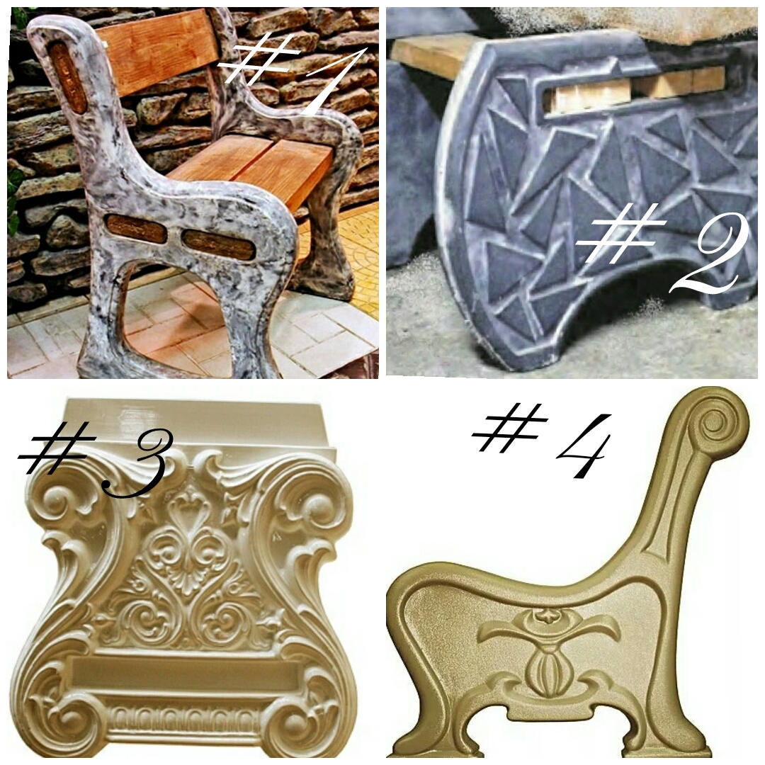 Bench Legs Plastic Molds For Dig Concrete Cement Benches Etsy
