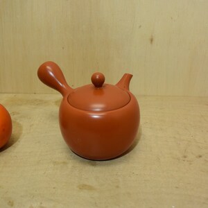 Japanese Red Clay Pottery Kyusu Teapot